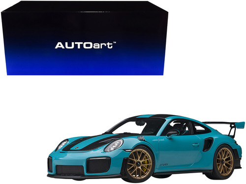 1/18 AUTOart Porsche 911 (991.2) GT2 RS Weissach Package (Miami Blue) Car Model