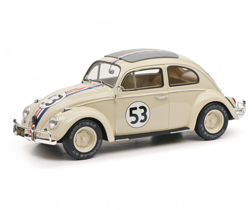 1/12 Schuco Volkswagen VW Beetle Rallye #53 Herbie (Cream White) Diecast Car Model