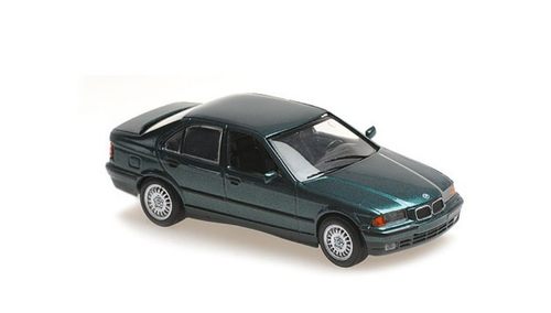 1/43 Minichamps 1991 1992 BMW 3-Series (E36) (Dark Metallic Green) Car Model