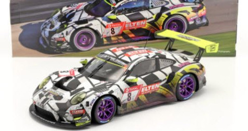 1/18 Minichamps Porsche 911 GT3 R Dirty Version #8 24h Nürburgring 2019 Iron Force Car Model