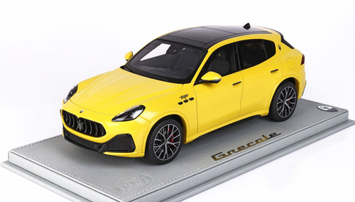 1/18 BBR Maserati Grecale Trofeo (Yellow) Resin Car Model