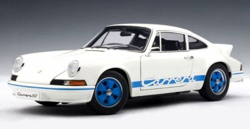 1/18 Porsche 911 Carrera RS 2.7 (White) Diecast Car Model 