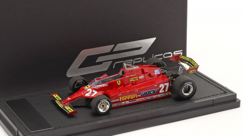 1/43 GP Replicas Gilles Villeneuve Ferrari 126CK #27 USA west GP Formula 1 1981 Car Model