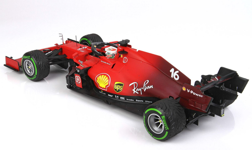 BURAGO 1/43 FERRARI F1 SF21 N.16 2021 CHARLES LECLERC MODELLINO