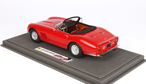 1/18 BBR Ferrari 275 GTB Spider (NART Red With Leather-Colored Interior) Resin Car Model Limited 162 Pieces