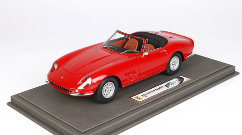 1/18 BBR Ferrari 275 GTB Spider (NART Red With Leather-Colored Interior) Resin Car Model Limited 162 Pieces