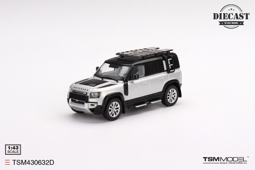 1/43 TSM Land Rover Defender 110 Explorer Pro Indus Silver Car Model