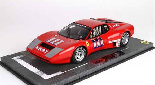 1/18 BBR 1975 Ferrari 365 GT4/BB #111 6th 12h Sebring Milt Minter, Eppie Wietzes Resin Car Model Limited 20 Pieces