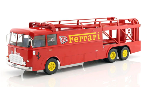 1/18 Norev Fiat Bartoletti 306/2 Racing transporter Ferrari JCB Racing Diecast Model (cars are NOT included)