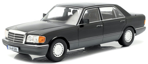 1/18 iScale 1985 Mercedes-Benz 560 SEL S-Class (W126) (Black & Grey) Diecast Car Model