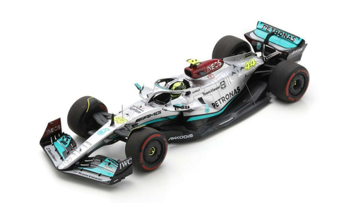 1/18 Spark 2022 Formula 1 Mercedes-AMG Petronas F1 W13 E Performance No.44 Mercedes-AMG Petronas F1 Team 3rd Bahrain GP Lewis Hamilton Car Model