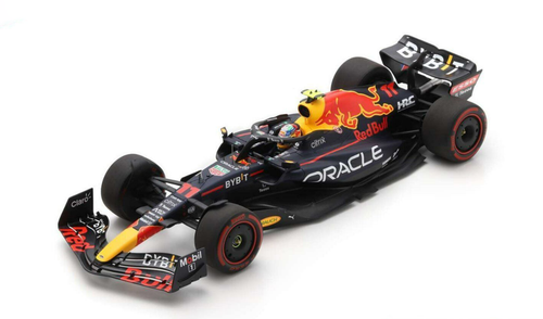 1/18 Spark 2022 Formula 1 Oracle Red Bull Racing RB18 No.11 Oracle Red Bull Racing Saudi Arabian GP 1st Pole Position Sergio Pérez Car Model