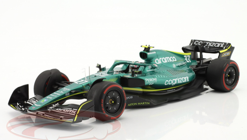 1/18 Spark 2022 Formula 1 Aston Martin AMR22 No.27 Aston Martin Aramco Cognizant F1 Team Bahrain GP Nico Hülkenberg Car Model