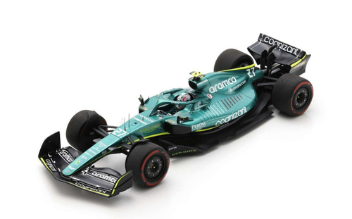 1/18 Spark 2022 Formula 1 Aston Martin AMR22 No.27 Aston Martin Aramco Cognizant F1 Team Bahrain GP Nico Hülkenberg Car Model