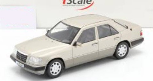 1/18 iScale 1989 Mercedes-Benz E-Class (W124) (Smoke Silver) Diecast Car Model