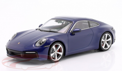 1/18 Minichamps 2019 Porsche 911 992 Carrera 4S Coupe (Gentian Metallic Blue) "Bad Boys 3" Specs Car Model