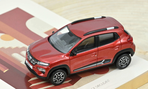 1/43 Norev 2022 Dacia Spring Comfort (Red Metallic) Diecast Car Model