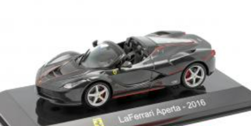 1/43 Altaya 2016 Ferrari LaFerrari Aperta (Black) Car Model