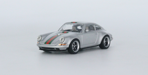 1/64 POPRACE Singer 964 Metallic Grey Classic (PA64-SGR-MGC) Diecast Car Model