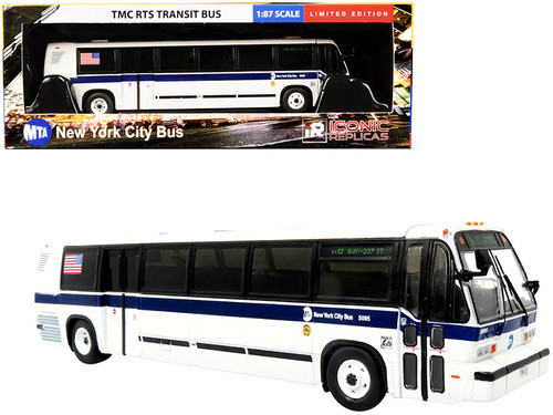 TMC RTS Transit Bus #Bx12 "Inwood Bway-207 Street" MTA New York City Bus 1/87 (HO) Diecast Model by Iconic Replicas
