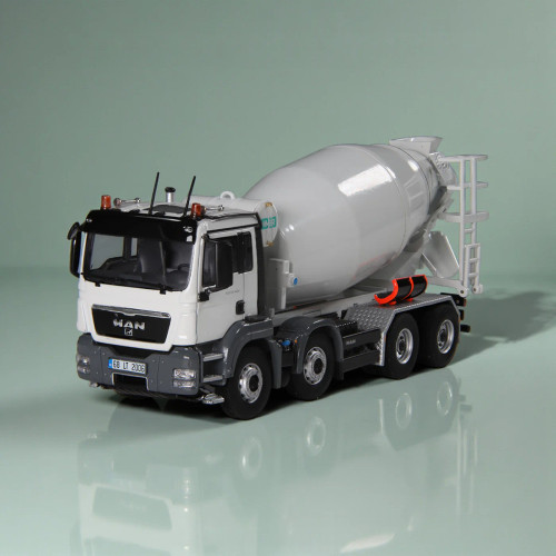 NZG MAN TGX 8x4 スケールモデル 1:50 1/50 NZG MAN TGS 8x4 Concrete Mixer Diecast Model - LIVECARMODEL.com