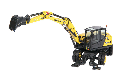 1/50 NZG Yanmar B110W Mobile Excavator Diecast Model