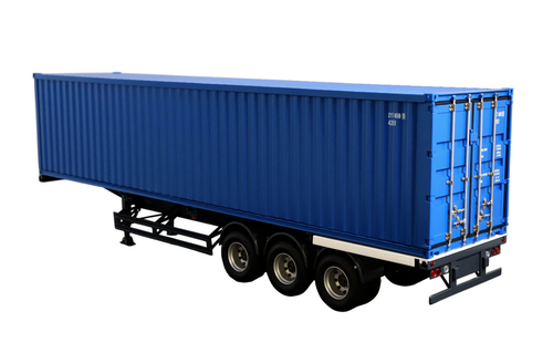 1/18 NZG Trailer international & 40 Ft Container "Blue" Diecast Model