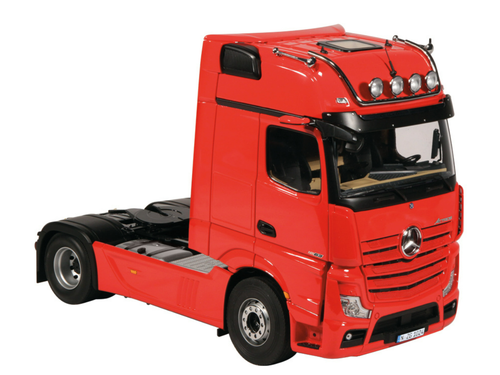 1/18 NZG Mercedes-Benz Actros GigaSpace 4x2 (Fire Red) with Lighting Diecast Car Model