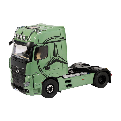 1/18 NZG Mercedes-Benz Actros GigaSpace 4x2 (Olive Green) with Lohr Car Transporter Diecast Car Model