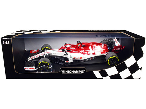 Alfa Romeo Racing F1 C39 #7 Kimi Raikkonen Launch Spec (2020) (Formula One Racing Car) Limited Edition to 222 pieces Worldwide 1/18 Diecast Model Car by Minichamps