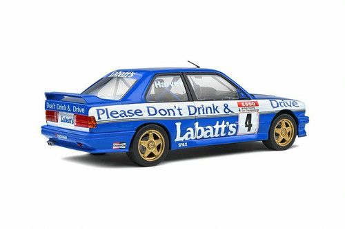 1/18 Solido 1991 BMW M3 (E30) #4 BTCC BMW Team Labatt's Tim Harvey Diecast Car Model