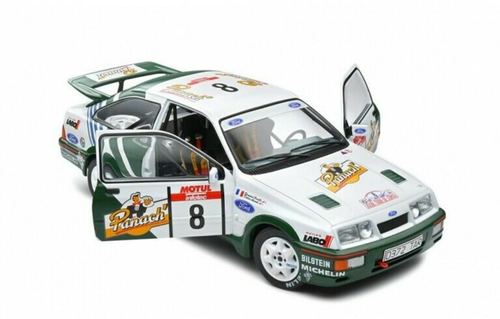 1/18 Solido 1988 Ford Sierra RS Cosworth #8 Winner Rallye Tour de Corse Didier Auriol, Bernard Occelli Diecast Car Model