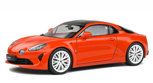 1/18 Solido 2021 Renault Alpine A110S Pure Color Edition (Orange) Diecast Car Model