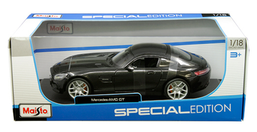 1/18 Maisto Mercedes-AMG GT (Black) Diecast Car Model
