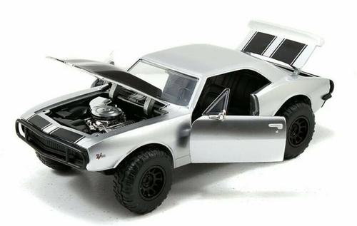 1/24 Jada 1967 Roman's Chevrolet Camaro (Silver) Fast & Furious 7 Diecast Car Model