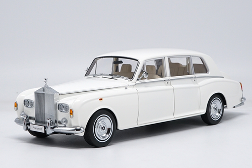 1/18 Kyosho 1968 ROLLS-ROYCE PHANTOM VI (WHITE) Hardtop Diecast Car Model