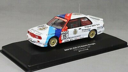 1/43 Minichamps 1989 BMW M3 (E30) #15 DTM Champion BMW M Team Schnitzer  Roberto Ravaglia Diecast Car Model