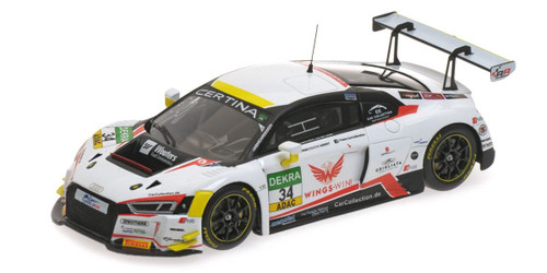 1/43 Minichamps 2016 Audi R8 LMS #34 ADAC GT Masters Car Collection Motorsport Saac Tutumlu Lopez, Kelvin van der Linde Diecast Car Model