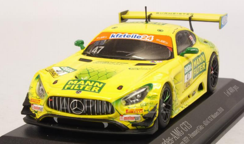 1/43 Minichamps 2018 Mercedes-Benz AMG GT3 #47 ADAC GT Masters Mann-Filter Team HTP Motorsport Markus Pommer, Maximilian Götz Diecast Car Model