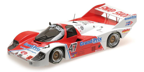 1/18 Minichamps 1983 Porsche 956K #47 1000km Brands Hatch Preston Henn T-Bird Swap Shop Divina Galica, David Sutherland, Preston Henn Diecast Car Model