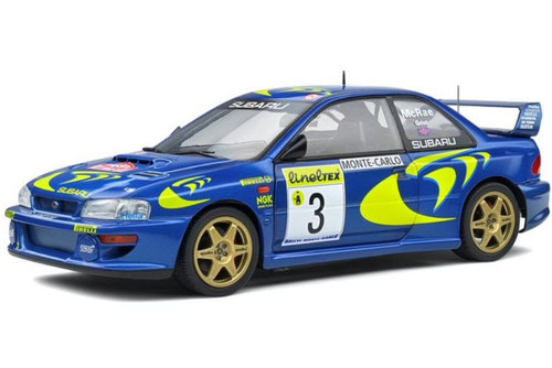 1/18 Solido 1998 Subaru Impreza 22b Rallye Monte-Carlo Diecast Car Model