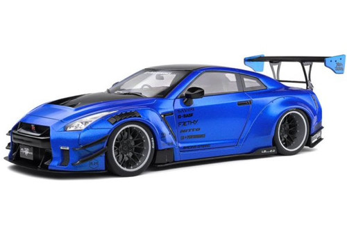 1/18 Nissan Skyline GT-R GTR R35 LB Works Liberty Works LBWK Type 2 (Blue) Diecast Car Model