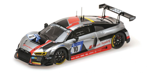 1/43 Minichamps 2017 Audi R8 LMS #10 24h Nürburgring Audi Sport Team WRT Stippler, Rast, Vervisch, N. Müller Diecast Car Model