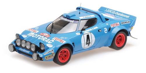 1/18 Minichamps 1979 Lancia Stratos HF #4 Winner Rallye Monte Carlo Team Chardonnet Bernard Darniche, Alain Mahé Diecast Car Model