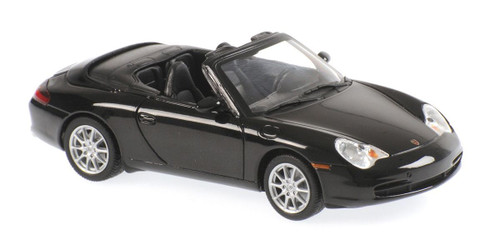 1/43 Minichamps 2001 Porsche 911 (996) Cabriolet (Black Metallic) Diecast Car Model