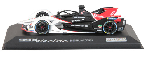 1/43 Dealer Edition 2019 2020 Porsche 99X Electric Formula E TAG Heuer Porsche Formula E Team Neel Jani, André Lotterer Car Model