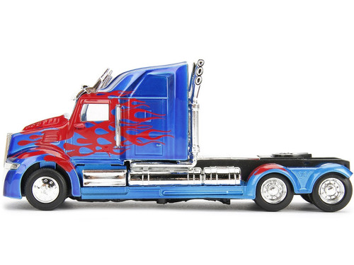 Western Star 5700 XE Phantom Truck Tractor Optimus Prime "Transformers: The Last Knight" (2017) Movie "Hollywood Rides" Series 1/32 Diecast Model Car by Jada