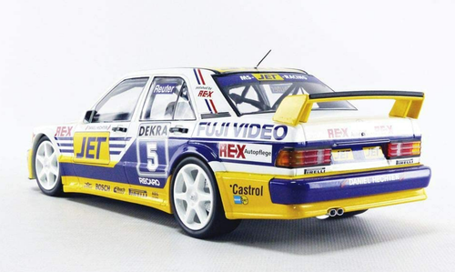 1/18 Minichamps 1989 Mercedes-Benz 190E 2.5-16 Evo 1 #5 DTM MS-Jet Racing Manuel Reuter Diecast Car Model