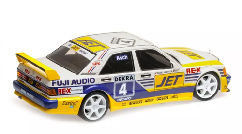 1/18 Minichamps 1989 Mercedes-Benz 190E 2.5-16 Evo 1 #4 DTM MS-Jet Racing Roland Asch Diecast Car Model