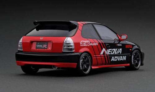 1/18 Ignition Model Honda CIVIC (EK9) Type R (Black & Red) Resin Car Model